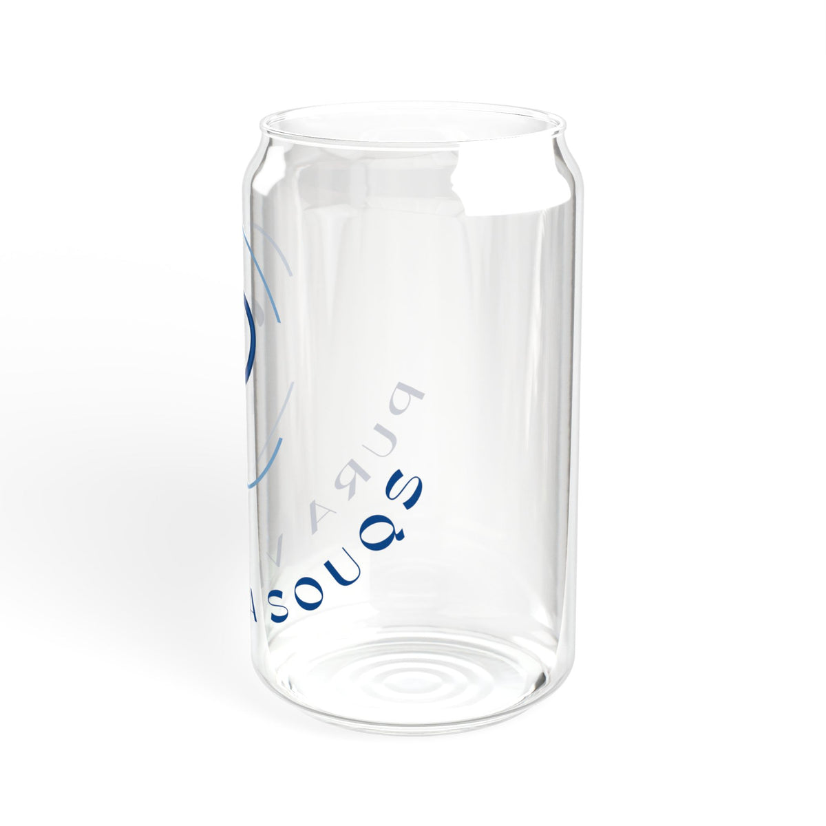 Pura Vida Souqs Sipper Glass – Reusable Drinking Glass with Bamboo Lid & Straw