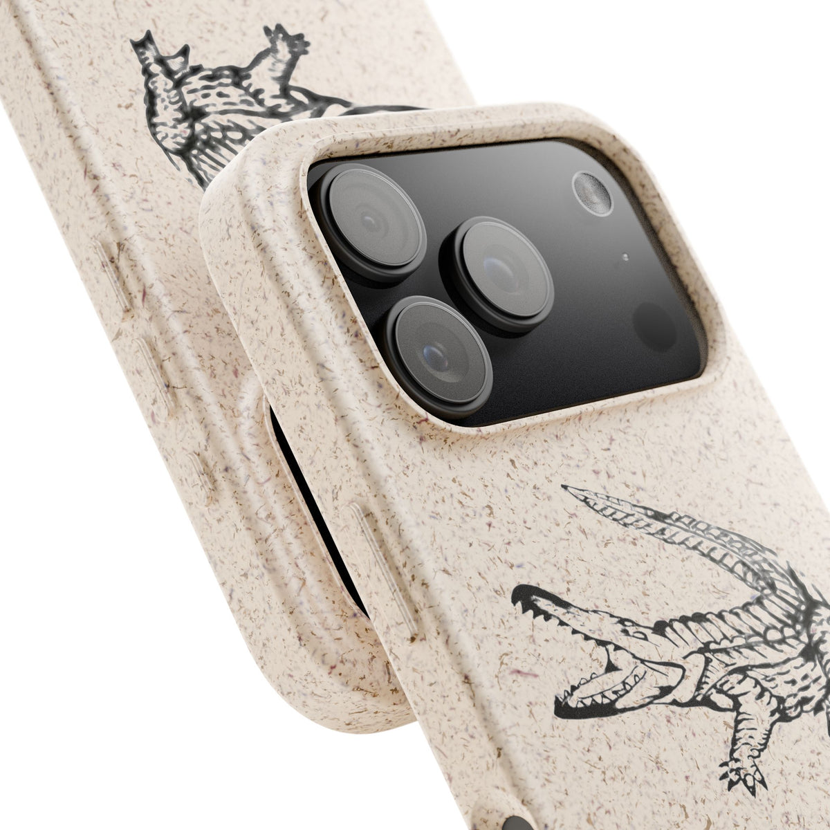American Crocodile Phone Case – Original Hand-Drawn Costa Rica Wildlife Art for iPhone & Samsung Galaxy