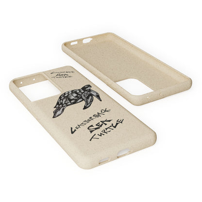 Leatherback Sea Turtle Phone Case – Original Hand-Drawn Costa Rica Wildlife Art for iPhone & Samsung Galaxy