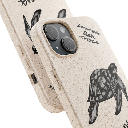 Leatherback Sea Turtle Phone Case – Original Hand-Drawn Costa Rica Wildlife Art for iPhone & Samsung Galaxy