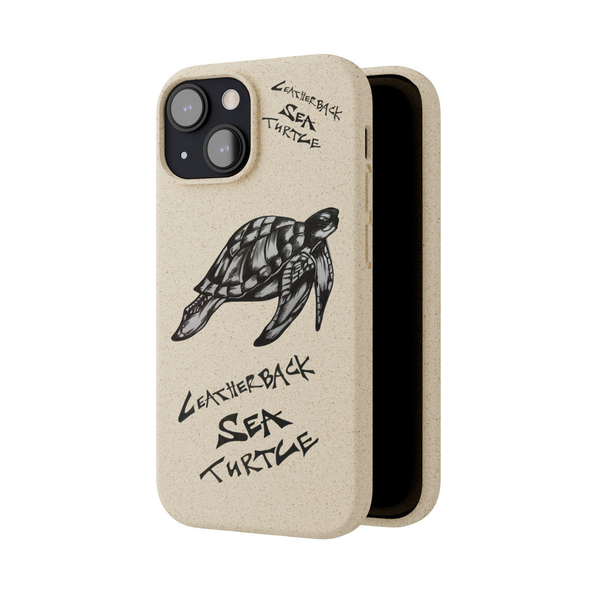 Leatherback Sea Turtle Phone Case – Original Hand-Drawn Costa Rica Wildlife Art for iPhone & Samsung Galaxy