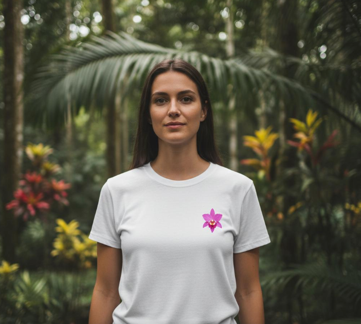 Guaria Morada  | Minimalist Nature T-Shirt 🇨🇷