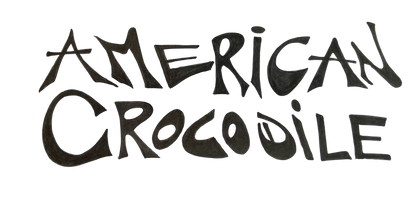 Hand-drawn American Crocodile lettering, original typography design